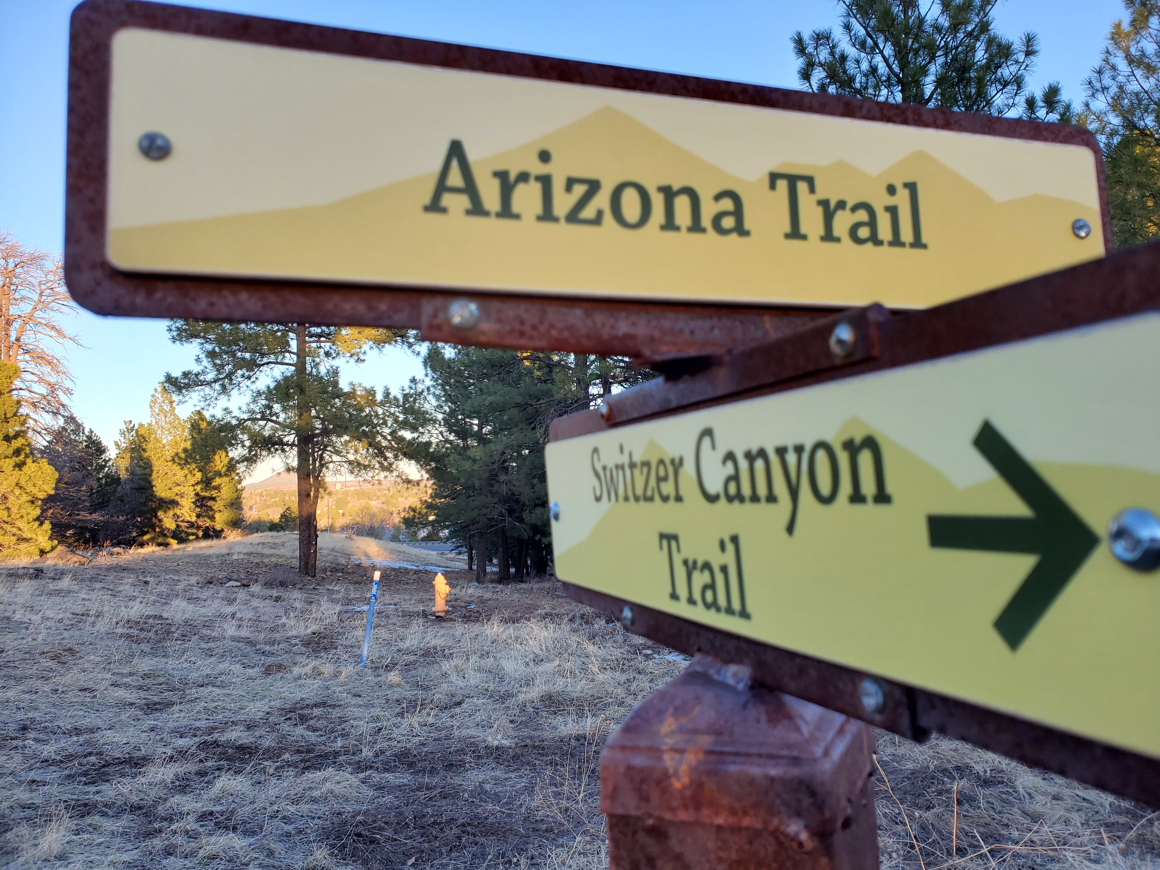 Sign post for Arizona Trail
